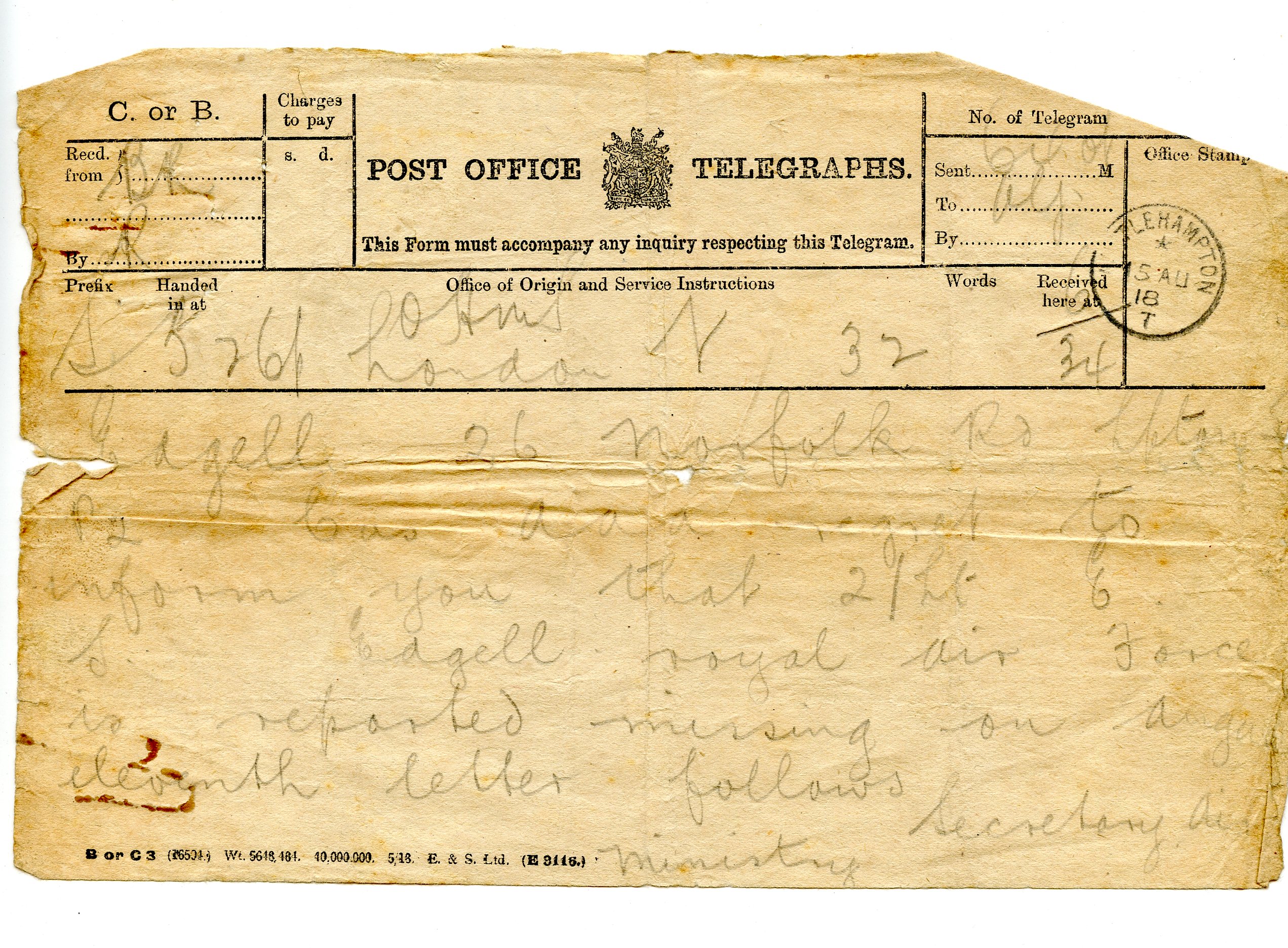 picture of a telegram