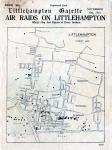 A map showing air raid locations